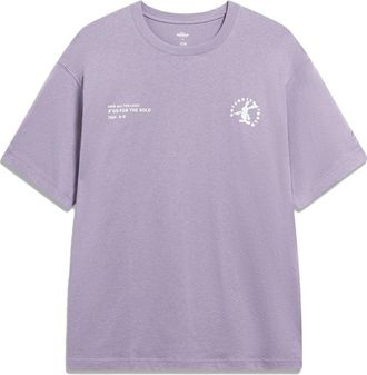 Li-Ning x Disney Oswald Graphic T-shirt Light Purple AHST315-5