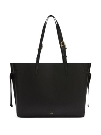 Furla large Ava leather tote bag - Zwart