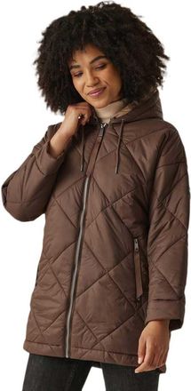 Regatta Womens Emila Padded Jacket - Dark Brown/Warm Taupe - 12
