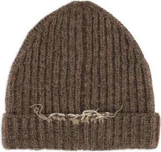 Maison Margiela Berretto - unisex - Hoeden - Bruin - M - Accessoires