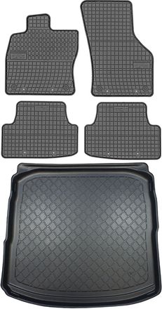OEM Juego De Alfombrillas De Goma Para Coche Y Alfombrilla Para Maletero Para Audi A3 Iii 8v Sed&aacute;n (09.2013-03.2020)