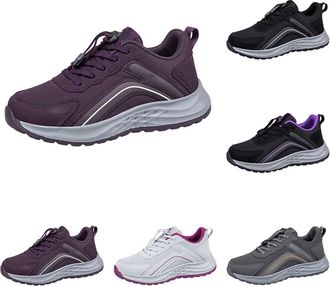 Generic Womens Lightweight Sneakers Size 5.5 Ladies Breathable Trainers Running Shoes Daily Walking Outdoor Non Slip Athletic Shoes Lace Up Flat Fitness Air S