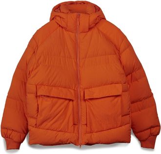 adidas Mens Cl Puffy Jacket in Orange - Size X-Small