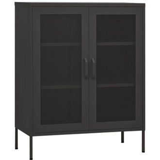 vidaXL Storage Cabinet Anthracite 80x35x101.5 cm Steel vidaXL