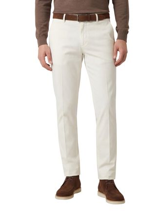 Gardeur broek Gardeur Regular Fit katoen creme