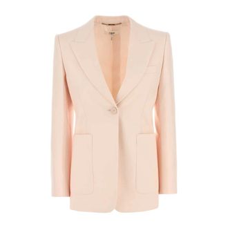 Chlo&eacute; Blazers, female, Pink, Size: XS Single-breasted tailored jacket
