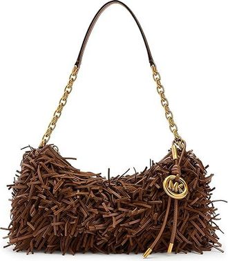 Michael Kors Nolita Medium Chain Pouchette Shoulder Womens Handbags Luggage 1, Leather/Polyester