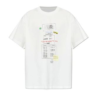 Maison Margiela T-Shirts, male, Gray, Size: M Printed T-Shirt