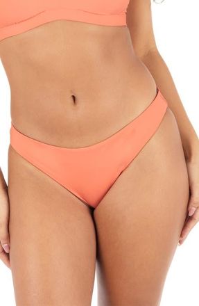 Hurley Reversible Bikini Bottoms in Coral Rosewood at Nordstrom, Size X-Small