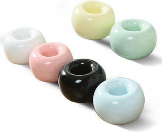 OEM Juego De 6 Soportes De Cer&aacute;mica Para Cepillos De Dientes, Para Maquinillas De Afeitar, Bol&iacute;grafos, L&aacute;pices &Oacute;pticos, Muebles De Ba&ntilde;o Y Tocadores