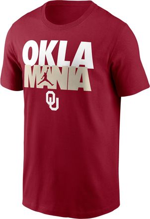 Nike Oklahoma Campus Local Madness Nike Mens College T-Shirt in Red | N19969WOKN-T4N