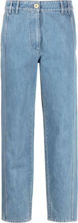 Patou Cargo low-rise tapered jeans - women - Cotton/Polyester - 38 - Blue