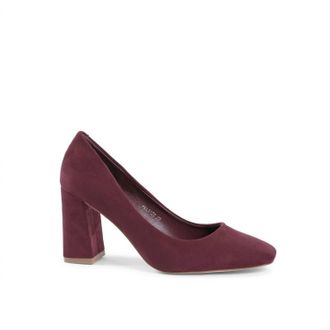 19V69 Womens Fabric High Heel Pumps In Bordeaux