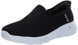 Skechers Womens Go Walk Joy Vela Hands Free Slip-ins Sneaker, Black/White, 6 UK
