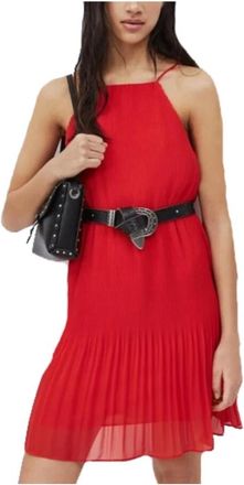 Pepe Jeans London Mijnjurk - Dames - Casual kleedjes - Rood - XS - Polyester - Kleedjes