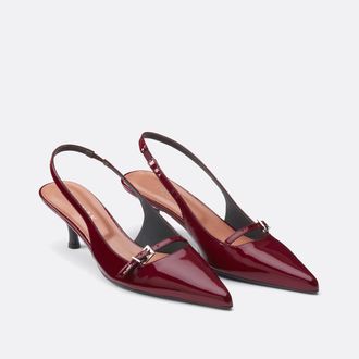 Jonak Damoiselle lakleren slingback pumps