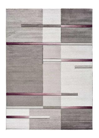 Atticgo Alfombra geom&eacute;trica lila/gris 160x230 cm