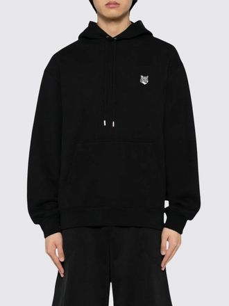 Maison Kitsun&eacute; Cotton Hoodie with Chillax Fox Logo and Kangaroo Pocket