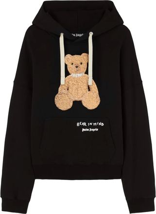 Palm Angels Felpa Bear In Mind con cappuccio - Nero