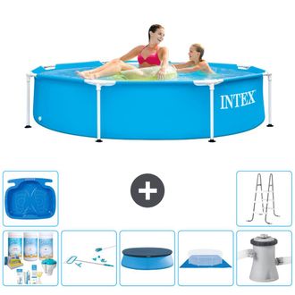 Intex Piscina Con Estructura Redonda - 244x51 Cm - 7-piezas S20396