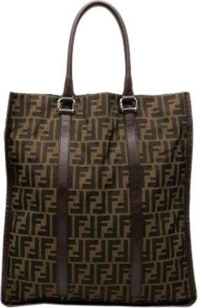 Fendi Pre-owned Tote Bags, female, Brown, Size: ONE SIZE Pre-owned Vintage Tote Bag