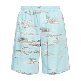 Moschino Casual Shorts, male, Blue, Size: XL Printed shorts