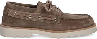 AllSaints Mocassini da barca Skiff in pelle scamosciata - Toni neutri