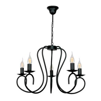 OEM L&aacute;mpara Colgante, Ara&ntilde;a, Candelabro, Negro Cl&aacute;sico 15-520 Plomyk