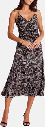 Bishop + Young Adria Ruched Front Dress in Retro Print at Nordstrom, Size X-Small