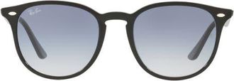 Ray-Ban 53mm Gradient Phantos Sunglasses in Black /Clear Light Blue at Nordstrom