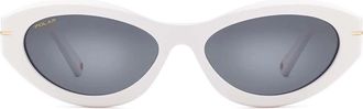 Polar Gold 189 Polarized 25 Womens Sunglasses White Size 55