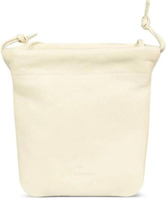 IL BISONTE Borsa a secchiello in pelle con coulisse - Toni neutri