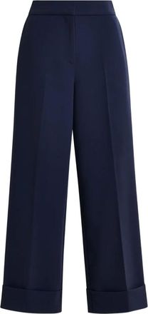 Essentiel Pantaloni svasati con pieghe - Blu