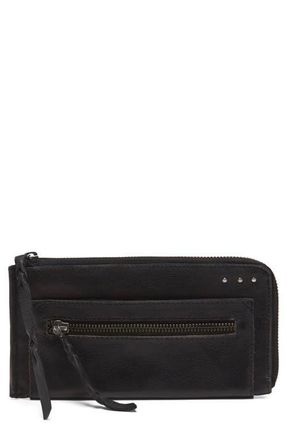 Free People We the Free Emerson Leather Wallet in Black at Nordstrom