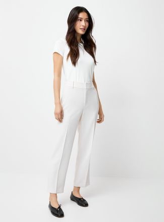 Contemporaine Womens Universal textured crepe dress pant Fit: Semi-slim leg, mid rise