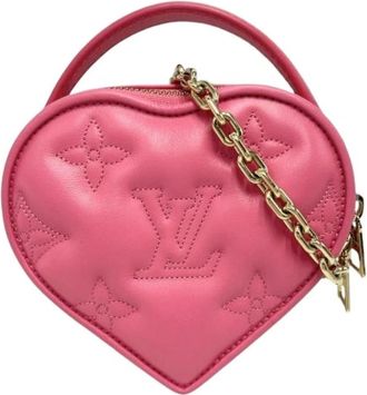 Louis Vuitton Pre-owned Vintage Mini Pouch - Dames - Vintage Mini Tas - Roze - ONE Size - Leer - Vintage