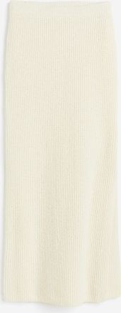 H&M Jupe in Rippstrick - Beige