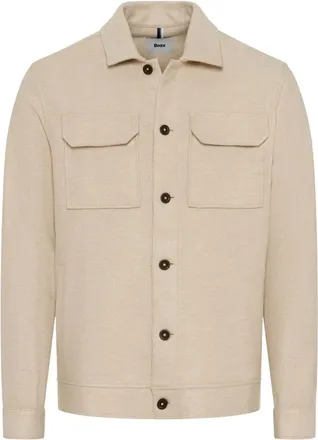 Brax Style Santiago Overshirt - Heren - Zomerjassen - Beige - L - Wol - Jassen
