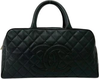 Chanel Pre-owned Vintage Handtas - Dames - Vintage Handtas - Zwart - ONE Size - Leer - Vintage