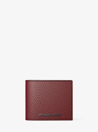 Michael Kors Hudson Pebbled Leather Billfold Wallet