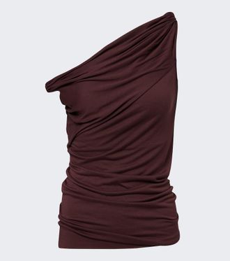 Rick Owens Top asim&eacute;trico Lilies Laeti de jersey