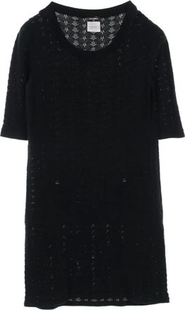 Chanel Abito Coco Mark in cotone 1986-1988 - Nero