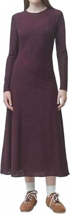 Suncoo Calixt Midi Dress In Prune