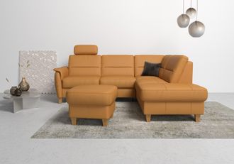 HOME AFFAIRE Ecksofa »Palmera L-Form, B: 236 cm« optional Bettfunktion & Bettkasten, Federkern