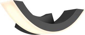 Lucande Led Half in Nero da Alluminio - Lucande