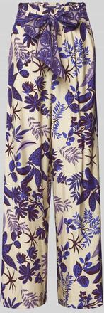 Lollys Laundry Straight Fit Stoffhose aus Viskose-Mix Modell Vicky in Lila, Gr&ouml;&szlig;e XL