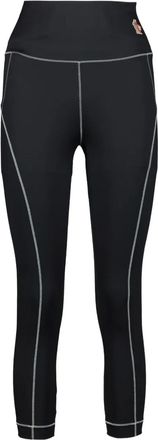 Moncler Leggings con applicazione logo - Nero