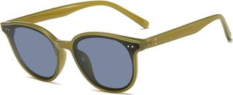 Generic Large Frame Mens Vacation Sunglasses Outdoor Womens Driving Shopping Sun Glasses(Green)