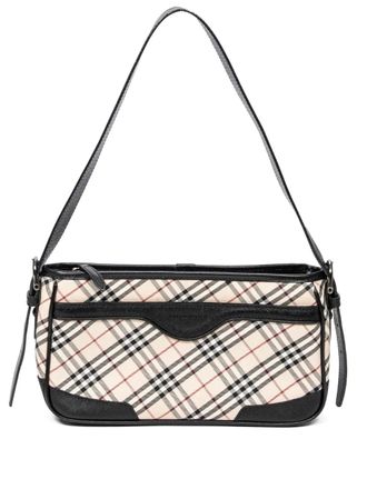 Burberry Borsa a spalla a quadri anni 2000 - Toni neutri
