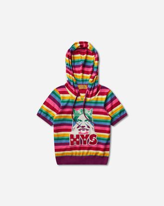 Hysteric Glamour Women s See No Evil Braided Hoodie Multicolor